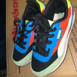 Puma Kids Colorful Sneakers - Blue, Orange, Green